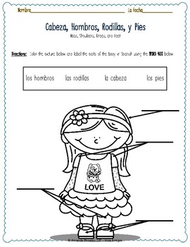 Featured image of post Cabeza Hombros Rodillas Pies Worksheet