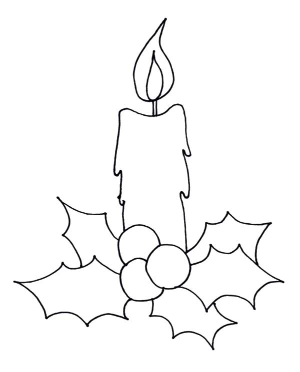 Featured image of post Christmas Candle Drawing Images