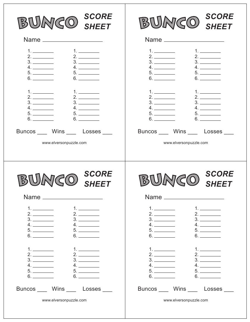 Featured image of post Free Bunco Printables