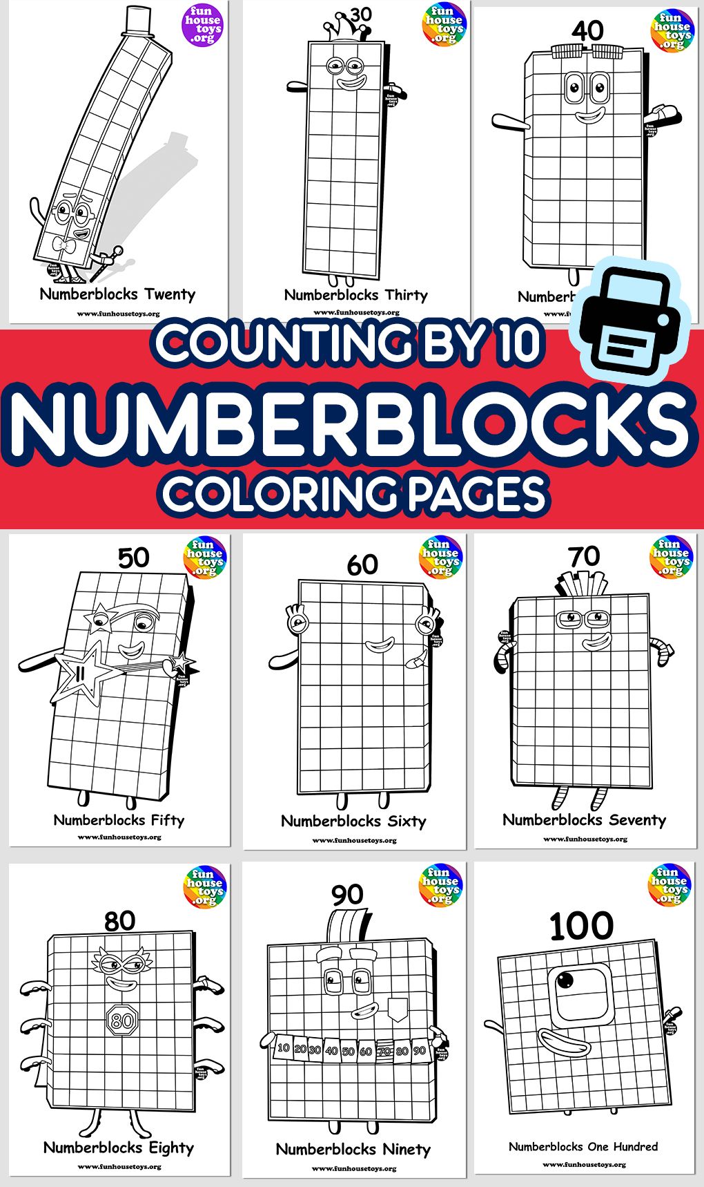 Featured image of post Numberblocks 100 Coloring Pages