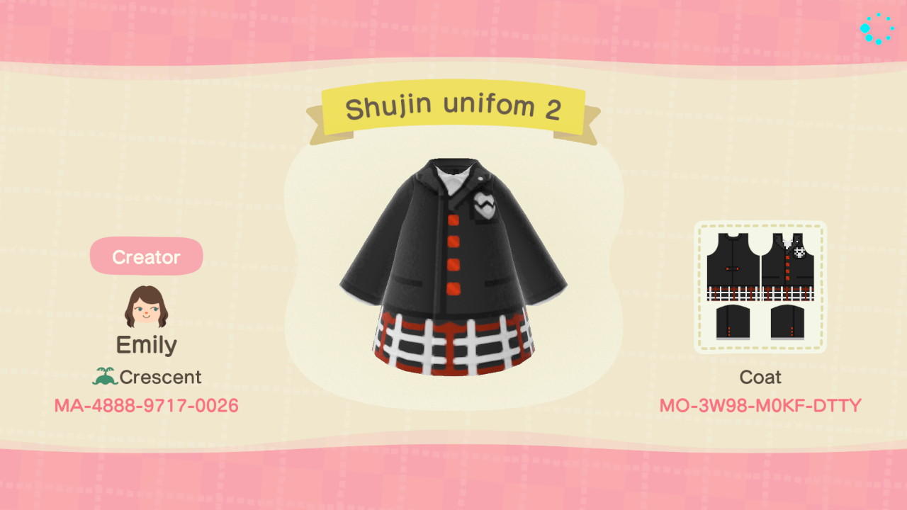 Featured image of post Shujin Uniform Animal Crossing